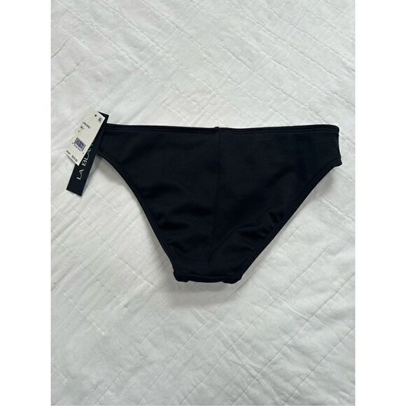 La Blanca NWT bikini bottom size 4 Aztec print side band black Msrp $55 - Picture 4 of 8
